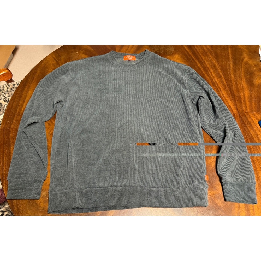 Negative Space Corduroy Crewneck Sweatshirt Gray XL